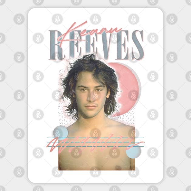 Keanu Reeves ---- Retro 90s Aesthetic Magnet by DankFutura